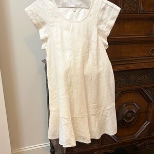 Joke white linen dress